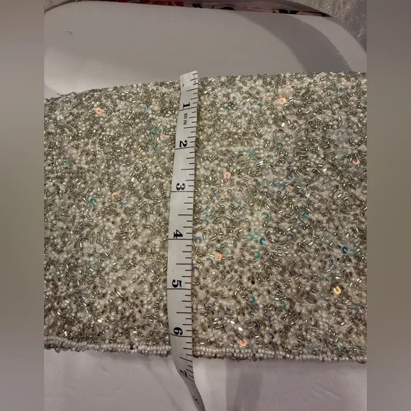 MADE IN INDIA Christmas beaded Shoulder Bag NWT - Picture 7 of 12